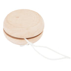 Yoyó de madera natural con cordón de 100 cm en | ROSKO (JU0112)