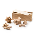 Set de 3 juegos de habilidad en madera natural | ROCKS (JU1009)