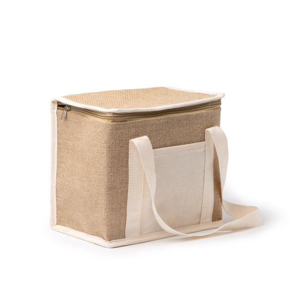 Nevera realizada en yute con bolsillo frontal en | FLORIT (TB1034)