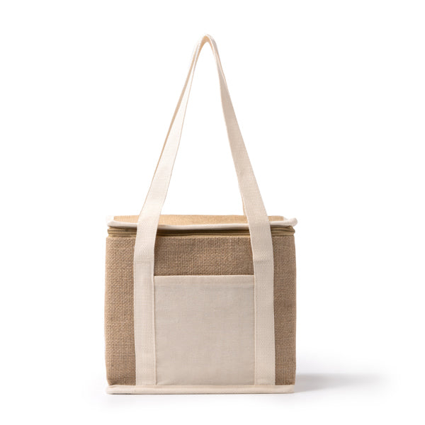Nevera realizada en yute con bolsillo frontal en | FLORIT (TB1034)