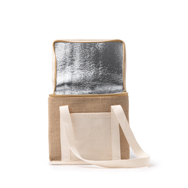 Nevera realizada en yute con bolsillo frontal en | FLORIT (TB1034)