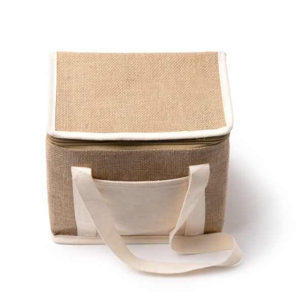 Nevera realizada en yute con bolsillo frontal en | FLORIT (TB1034)