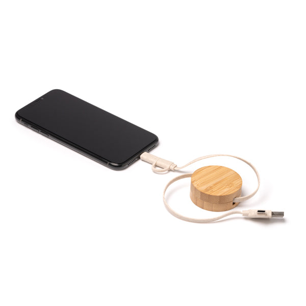 Cable cargador extensible con cuerpo elaborado en | GARYK (CR1049)