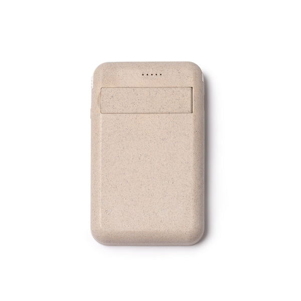 Batería externa de 5000 mAh con cuerpo de bambú y | BRENER (PB1054)