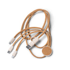 Cable cargador 5 en 1 con cuerpo de corcho y | METRIK (CR1094)