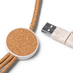 Cable cargador 5 en 1 con cuerpo de corcho y | METRIK (CR1094)