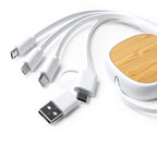 Cable cargador extensible 5 en 1, con cuerpo | LENS (CR1100)