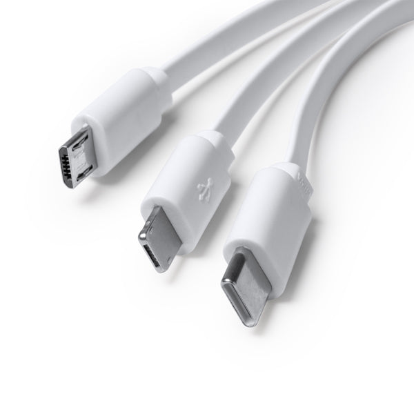 Cable cargador extensible 5 en 1, con cuerpo | LENS (CR1100)