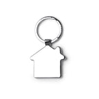 Llavero en forma de casa elaborado en bambú con | DUPLEX (KO1148)