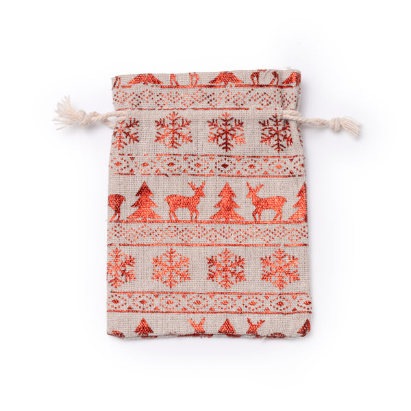 Bolsa para regalo de Navidad estampada con | SIMUT (XM1156)