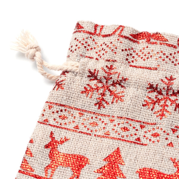 Bolsa para regalo de Navidad estampada con | SIMUT (XM1156)