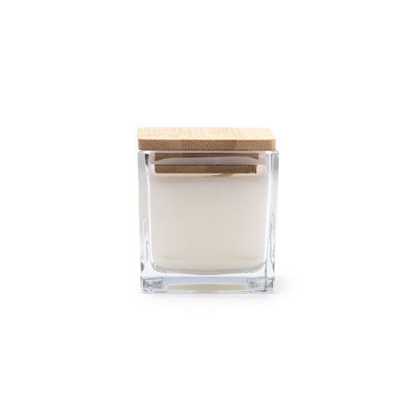 Vela aromática en recipiente de cristal cuadrado | ROCIX (VL1171)