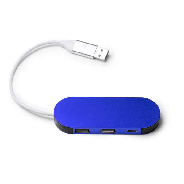Puerto USB realizado en aluminio reciclado | DORIAN (IA1202)