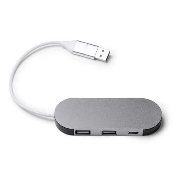 Puerto USB realizado en aluminio reciclado | DORIAN (IA1202)