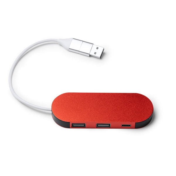 Puerto USB realizado en aluminio reciclado | DORIAN (IA1202)