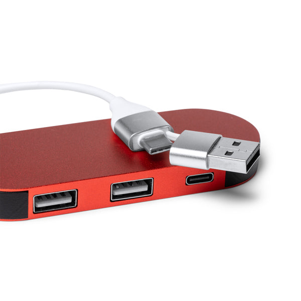 Puerto USB realizado en aluminio reciclado | DORIAN (IA1202)