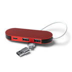 Puerto USB realizado en aluminio reciclado | DORIAN (IA1202)