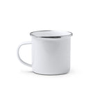 Taza metálica esmaltada, con diseño retro y | CARDIF (TZ1213)