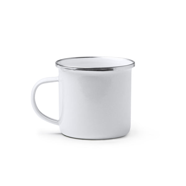 Taza metálica esmaltada, con diseño retro y | CARDIF (TZ1213)