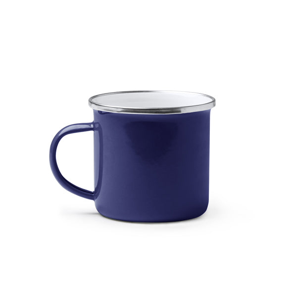 Taza metálica esmaltada, con diseño retro y | CARDIF (TZ1213)