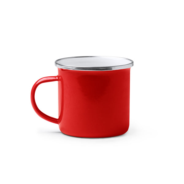 Taza metálica esmaltada, con diseño retro y | CARDIF (TZ1213)