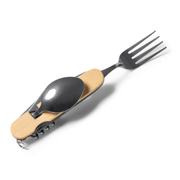 Set de cubiertos multiusos con cuerpo de bambú y | DIYON (CU1242)