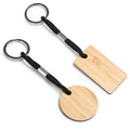 Llavero de madera en dos formatos con resistente | YESTE (KO1253)