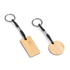Llavero de madera en dos formatos con resistente | YESTE (KO1253)