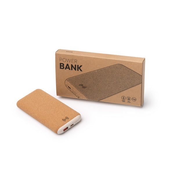 Batería externa con cuerpo de corcho y fibra de | ROTOX (PB1255)