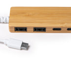 Puerto USB realizado en bambú | PABLEK (IA1263)