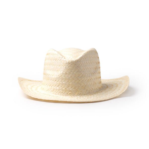 Sombrero de paja natural con diseño liso y banda | FANDON (SR1269)