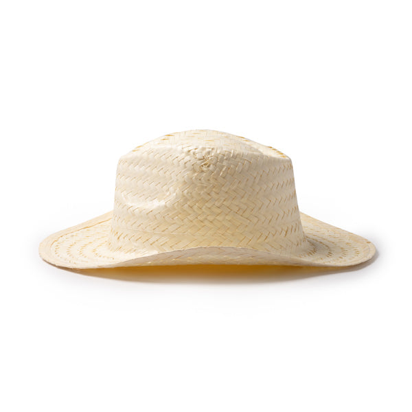 Sombrero de paja natural con diseño liso y banda | FANDON (SR1269)