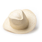 Sombrero de paja natural con diseño liso y banda | FANDON (SR1269)