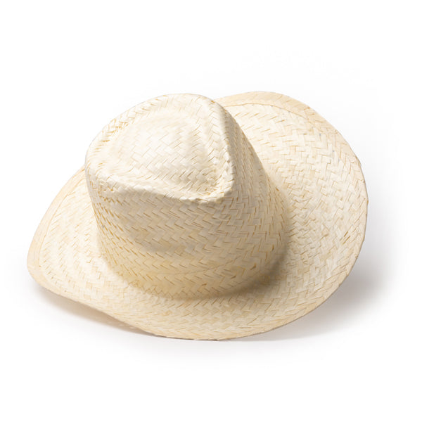 Sombrero de paja natural con diseño liso y banda | FANDON (SR1269)