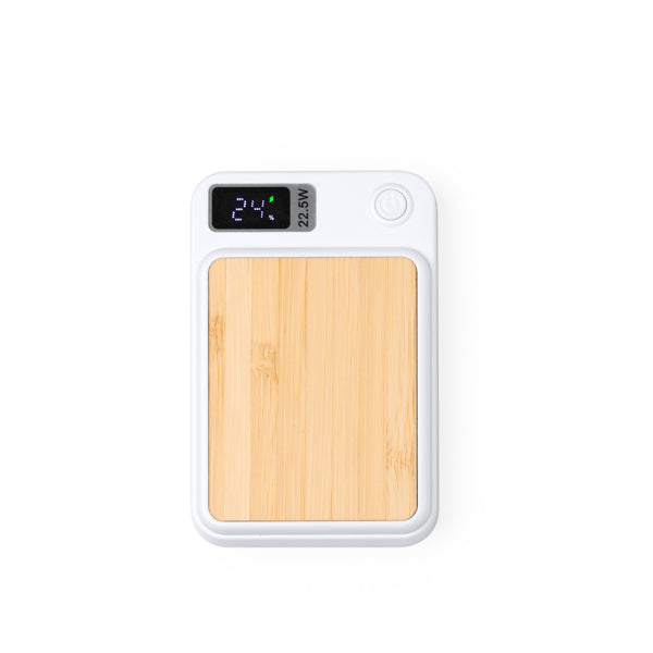 Batería externa realizada con cuerpo de bambú y | GUNDER (PB1286)