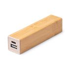 Batería externa con cuerpo de bambú y de fibra de | MUNTER (PB1289)