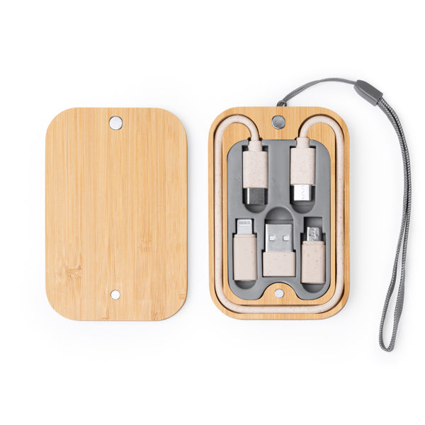 Set de cables cargadores realizados en fibra de | BACU (IA1293)