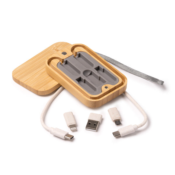 Set de cables cargadores realizados en fibra de | BACU (IA1293)