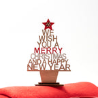 Árbol navideño realizado en madera con mensaje | TINSEL (XM1298)