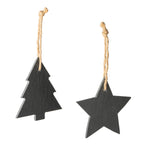 Adorno navideño de pizarra disponible en dos | RUDOLF (XM1299)