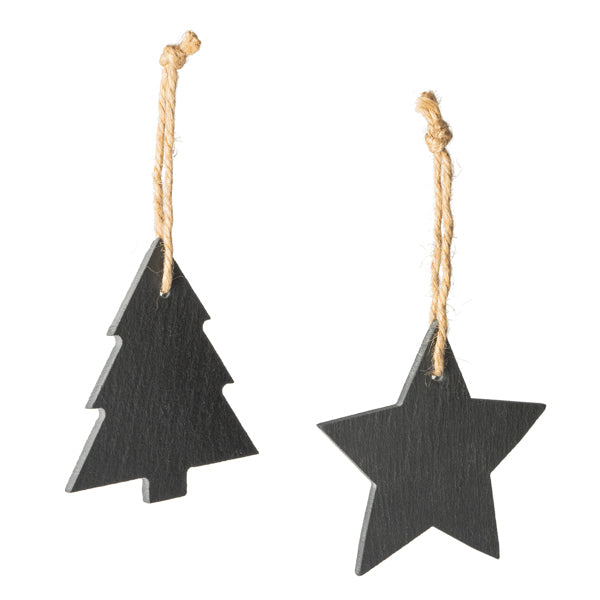 Adorno navideño de pizarra disponible en dos | RUDOLF (XM1299)