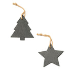 Adorno navideño de pizarra disponible en dos | RUDOLF (XM1299)