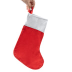 Calcetín navideño con tira en color rojo para | NOEL (XM1301)