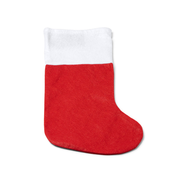 Calcetín navideño con tira en color rojo para | NOEL (XM1301)