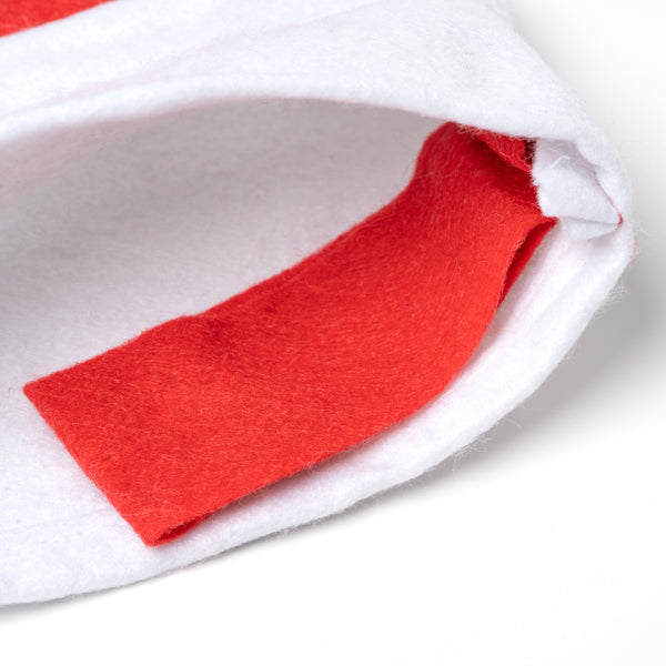 Calcetín navideño con tira en color rojo para | NOEL (XM1301)