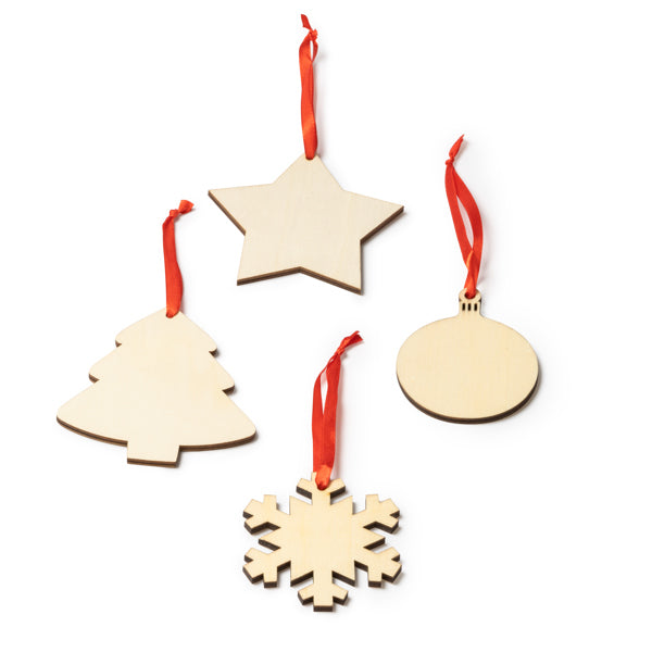 Adorno navideño de madera disponible en cuatro | JINGLE (XM1305)