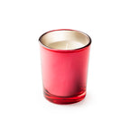 Vela aromática en vaso de cristal de colores y | KIMI (VL1311)