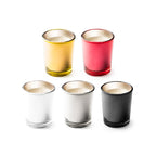 Vela aromática en vaso de cristal de colores y | KIMI (VL1311)