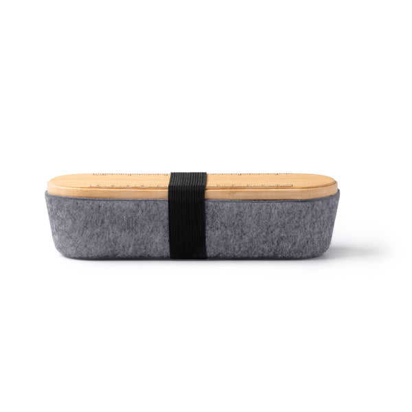 Estuche con tapa de bambú y cuerpo realizado en | NIBIX (ET1325)