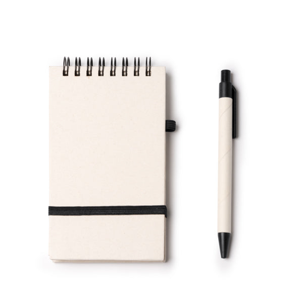 Libreta A6 realizada en cartón reciclado de briks | RUNE (NB1329)